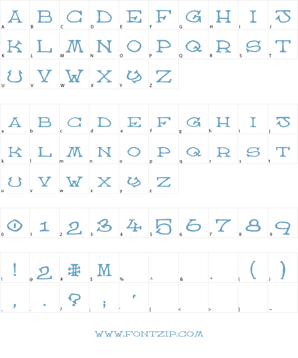 Atlas of the Magi Font Character